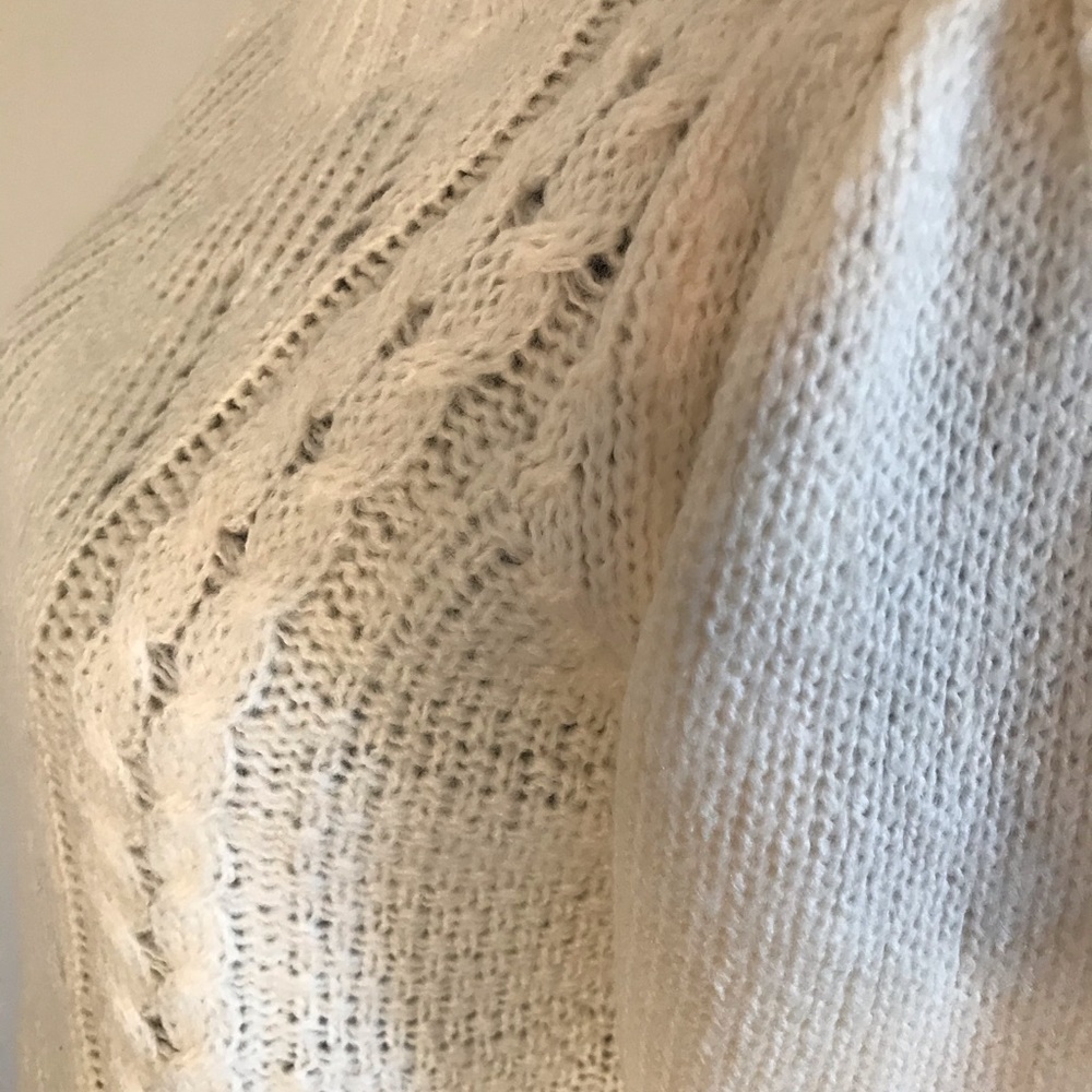 Cream LILY Morgan Ruffled shoulder Sweater - Picture 3 of 7